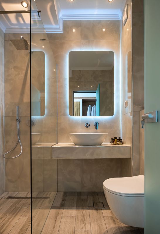 Floating Vanity with LED Lighting